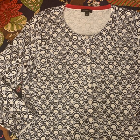 Talbots Printed 3/4 Sleeve Cardigan - NWOT - Picture 8 of 8